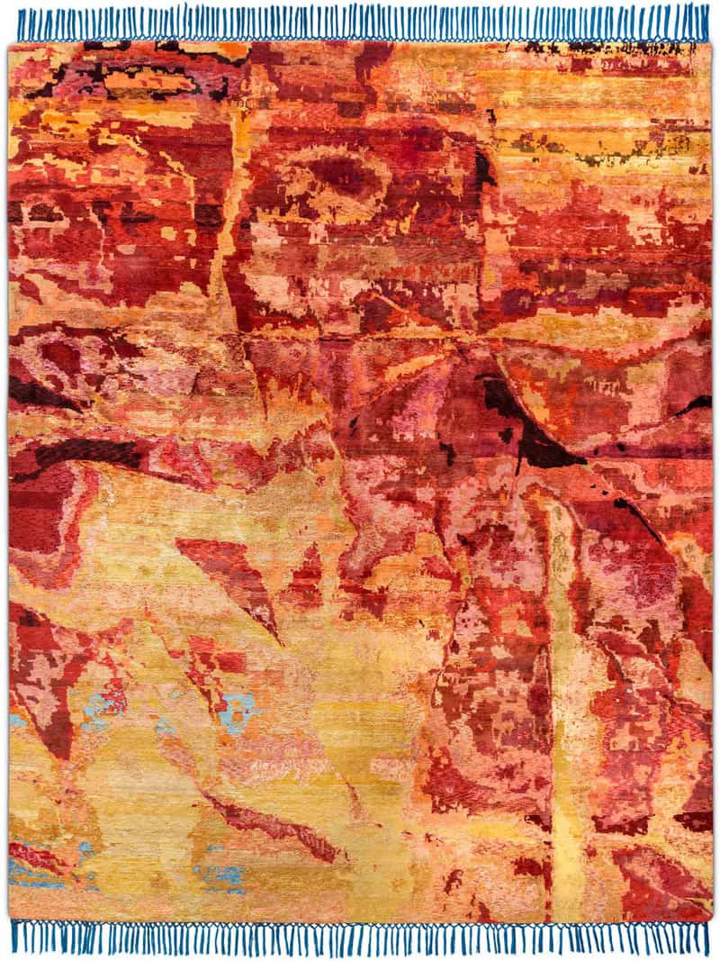 Tappeto Lusso Eco Arancio/Rosso