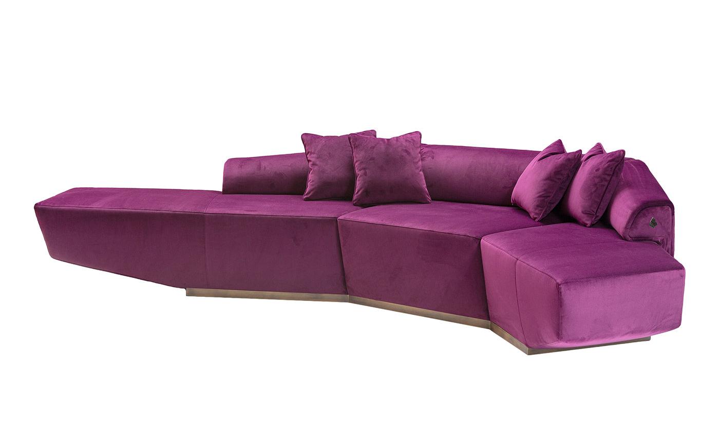 Divano Modulare Dubhè Fucsia