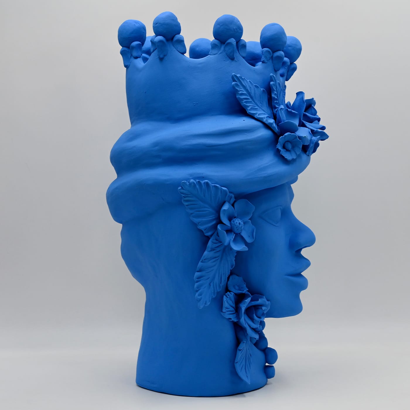 Testa di Moro Blu Scultura