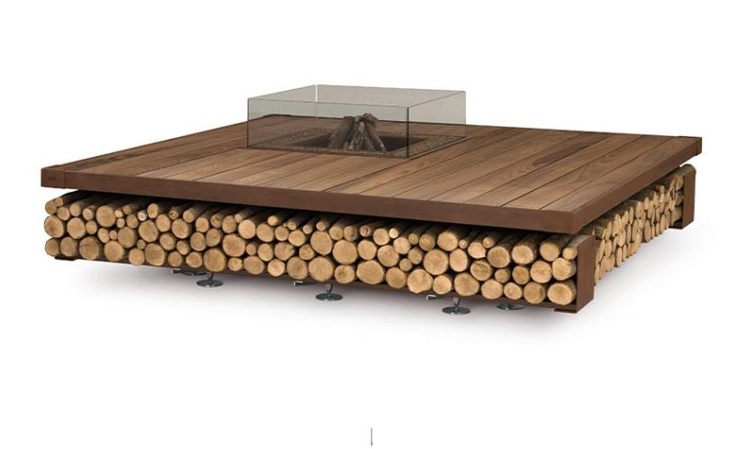 Braciere Opera | Finitura: Legno