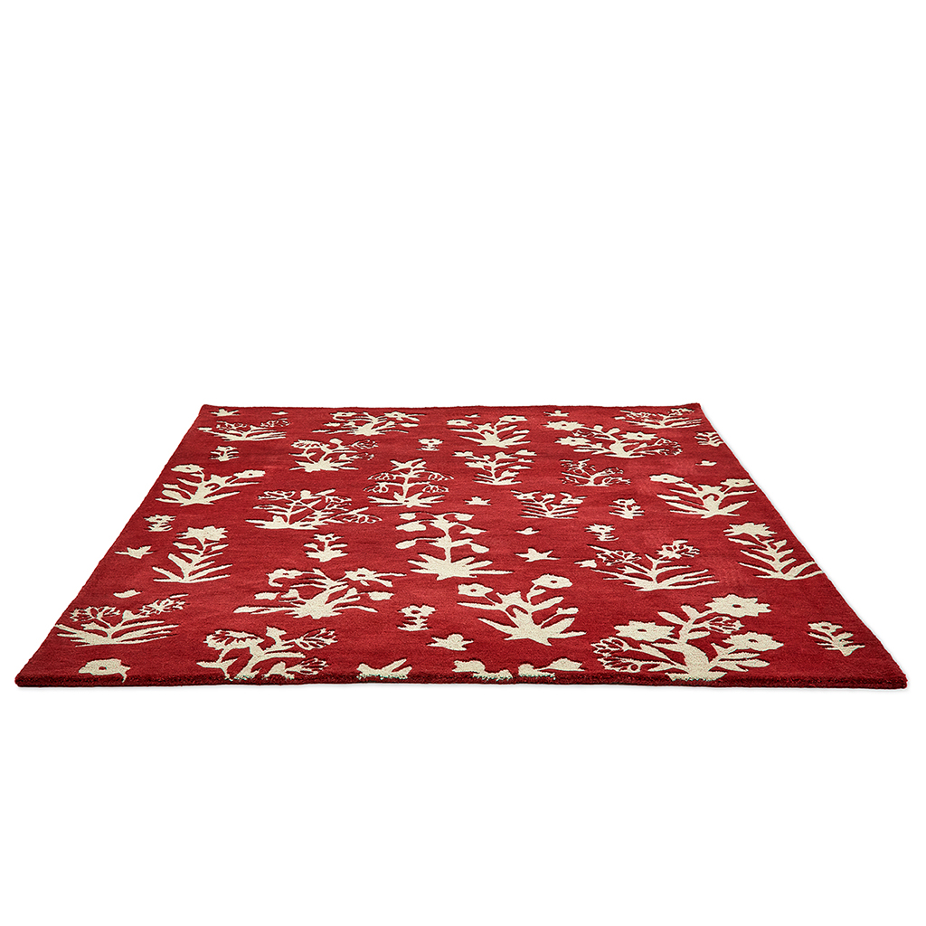 Tappeto Woodland Glade Rosso Prugna | Misura: 250 x 350 cm
