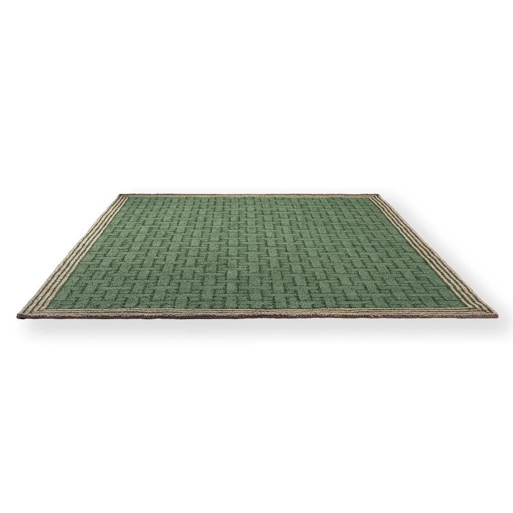 Tappeto TB T Monogram Verde Giada Per Esterni