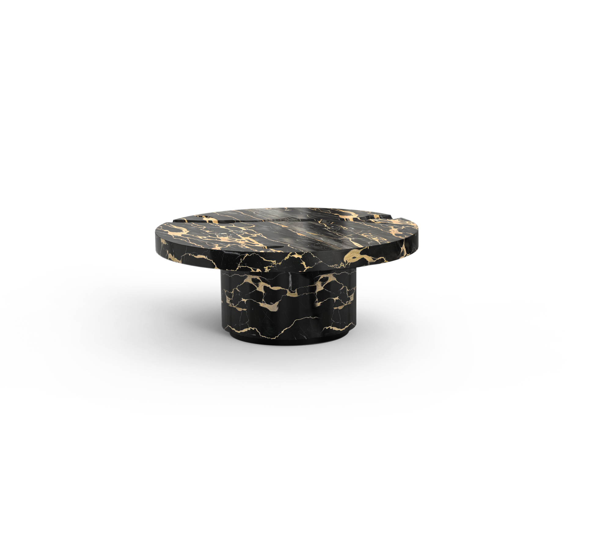 Set Tavolini in Marmo Portoro Dominion (3 Pezzi)
