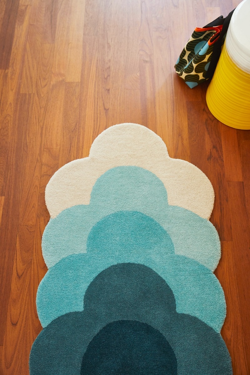 Tappeto Optical Flower Teal