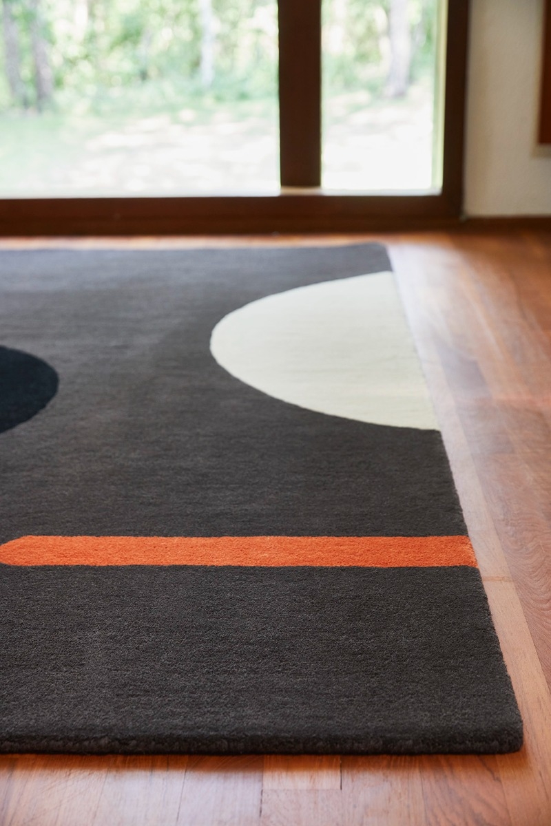Tappeto Geo Flower Graphite | Misura: 120 x 180 cm