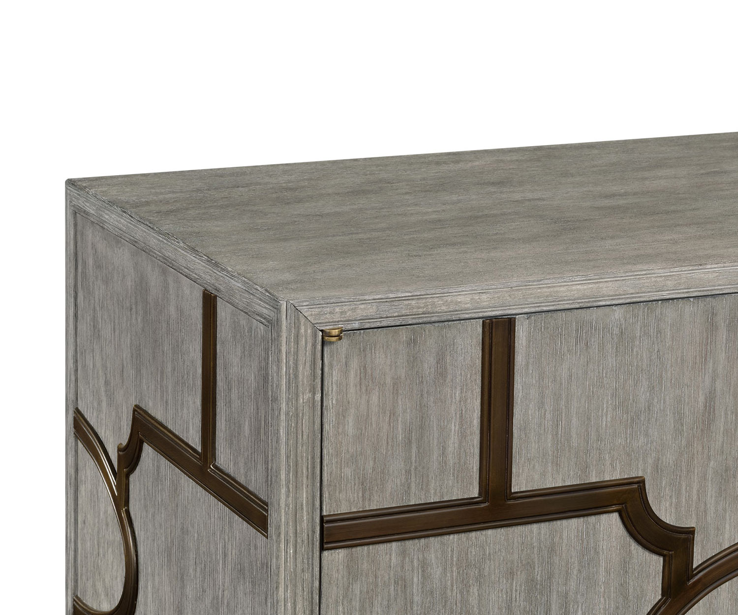 Credenza Hewlett con bronzo Greyed Oak