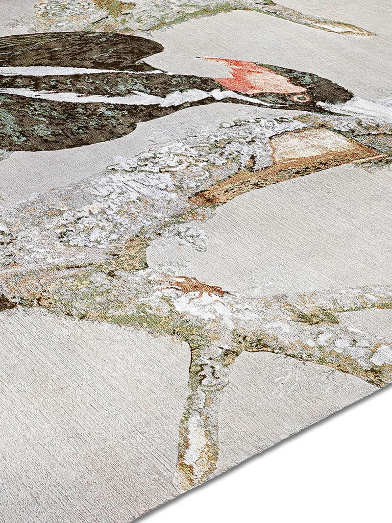 Tappeto Tessuto Due Uccelli | Misura: 250 x 300 cm