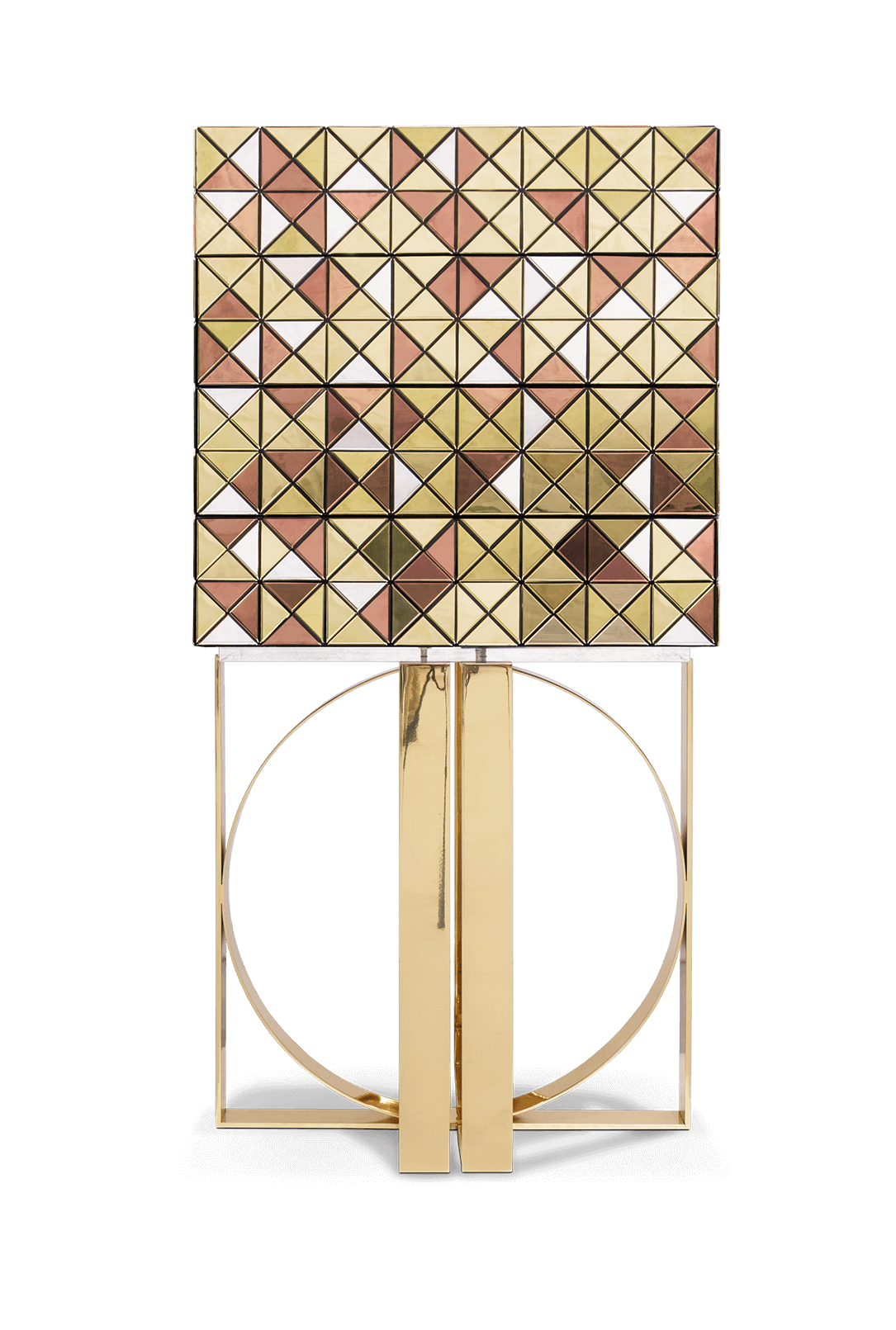 Mobile Mosaic con Dettagli Dorati
