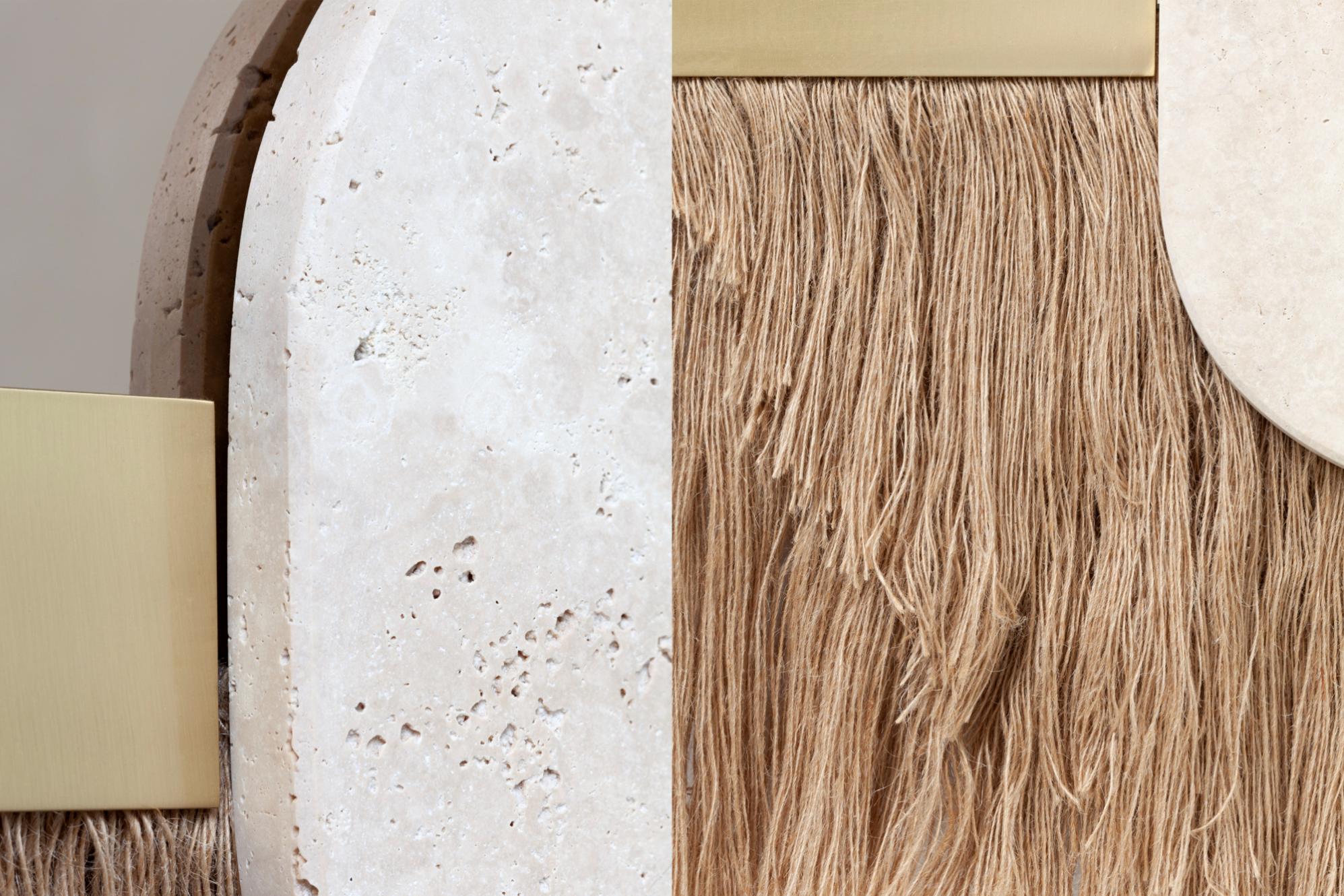 Specchio decorativo da parete Souk Ecru Latte