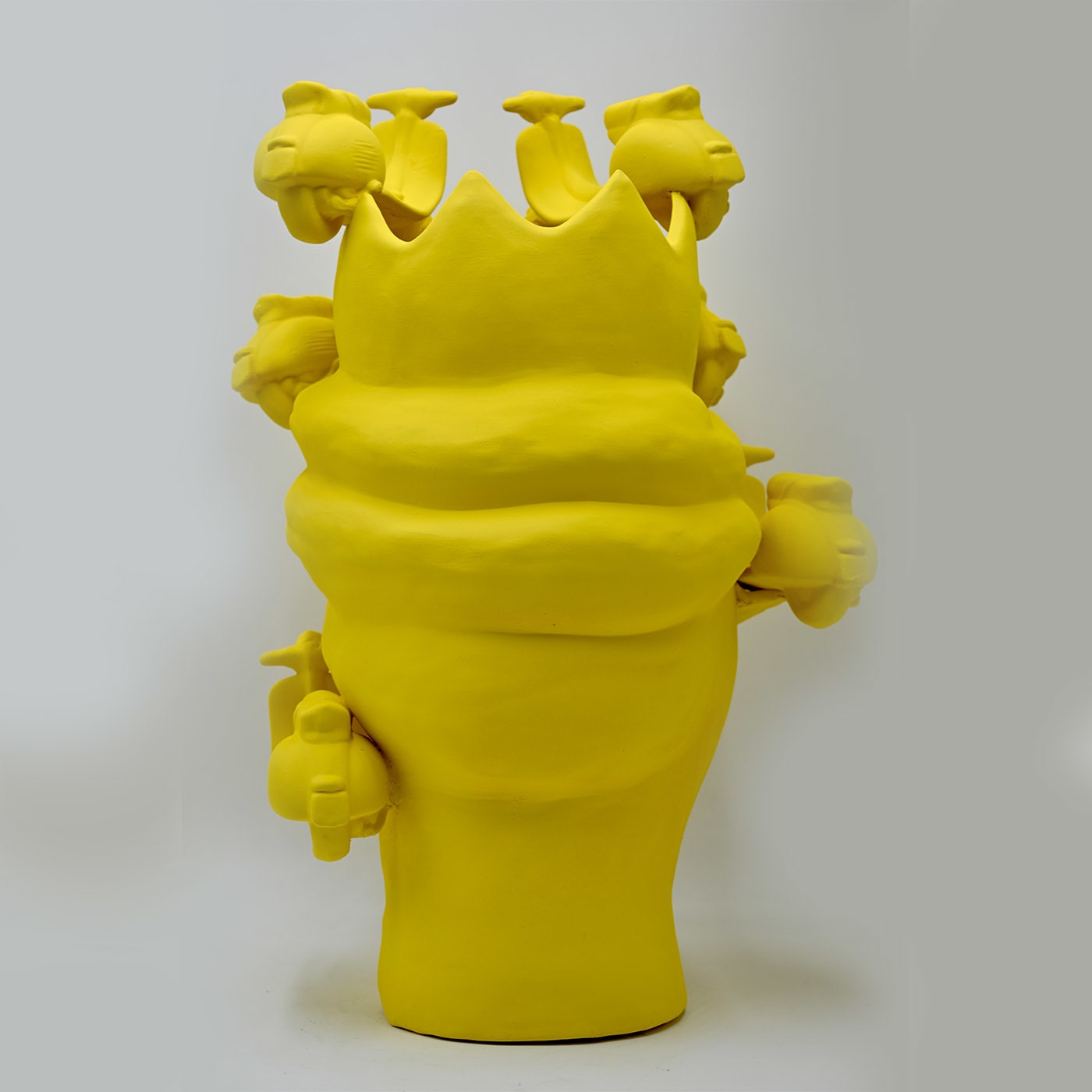 Testa di Moro Gialla Opaco Scultura
