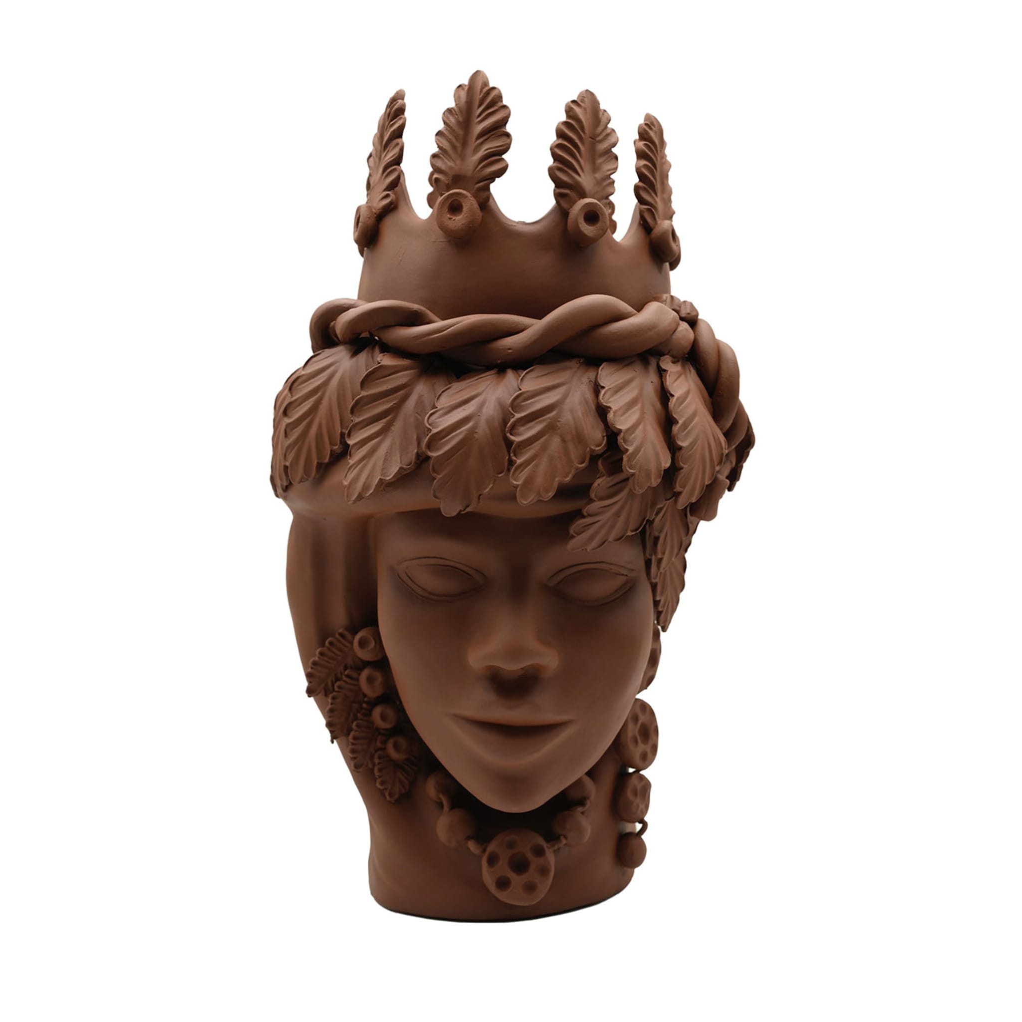Testa di Moro Marrone Scultura