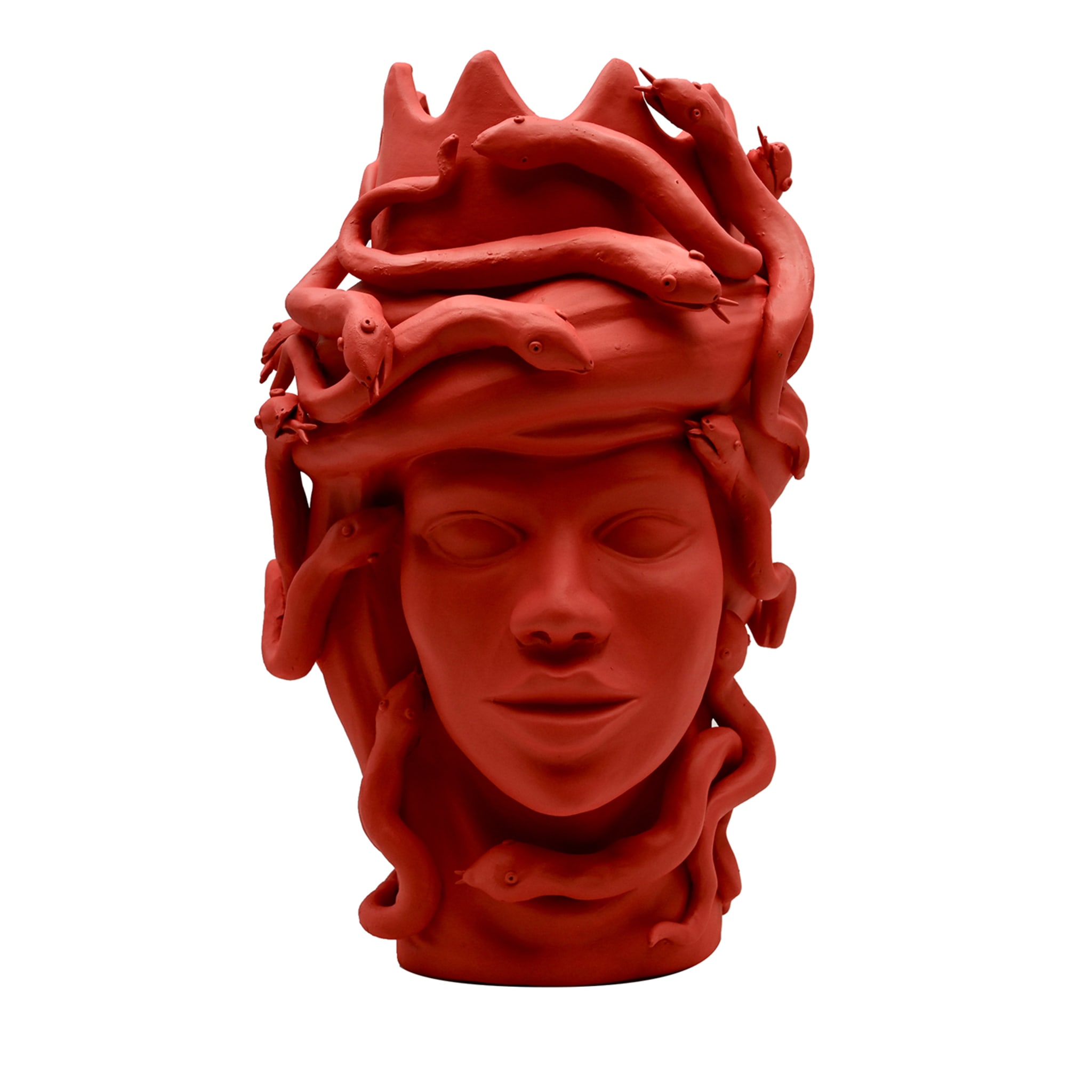 Testa di Moro Rossa Scultura