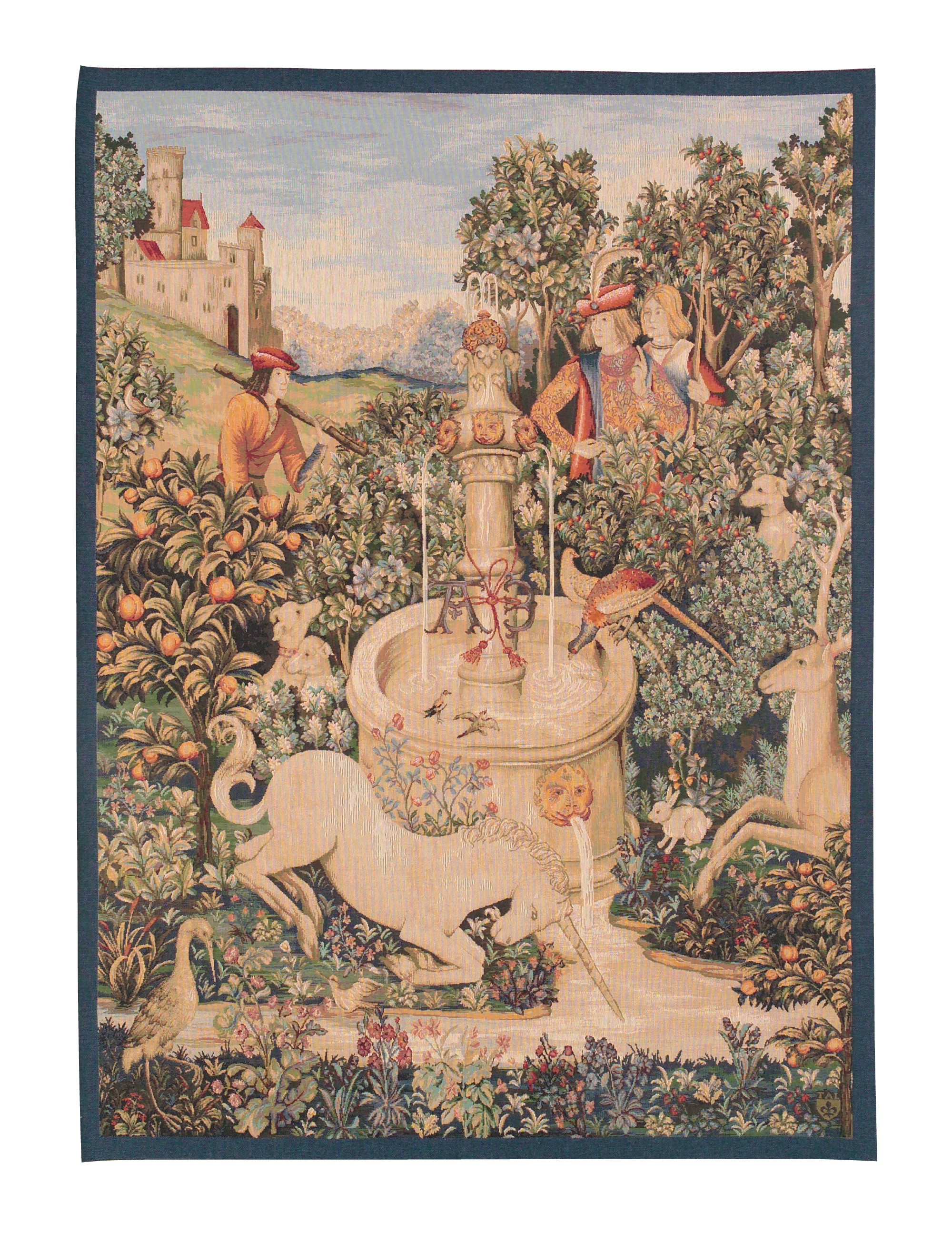 Arazzo Unicorno alla Fontana