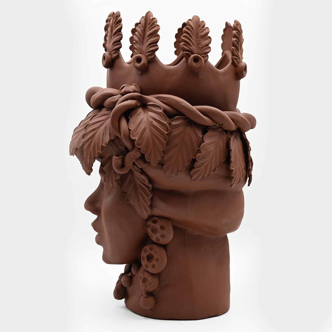Testa di Moro Marrone Scultura