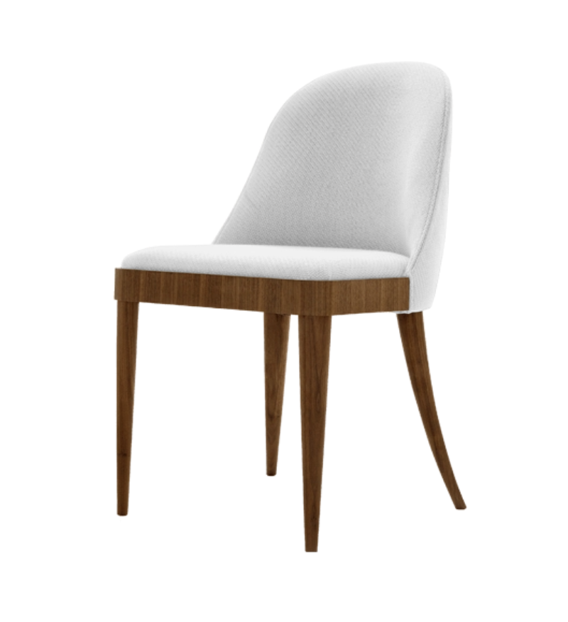 Sedia in Noce Massello Naturale Cordiale | Colore: Linen UNICO NF184 47
