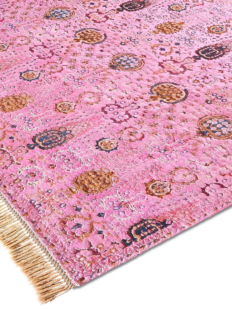 Tappeto Lusso Isfahan Rosa Chiaro
