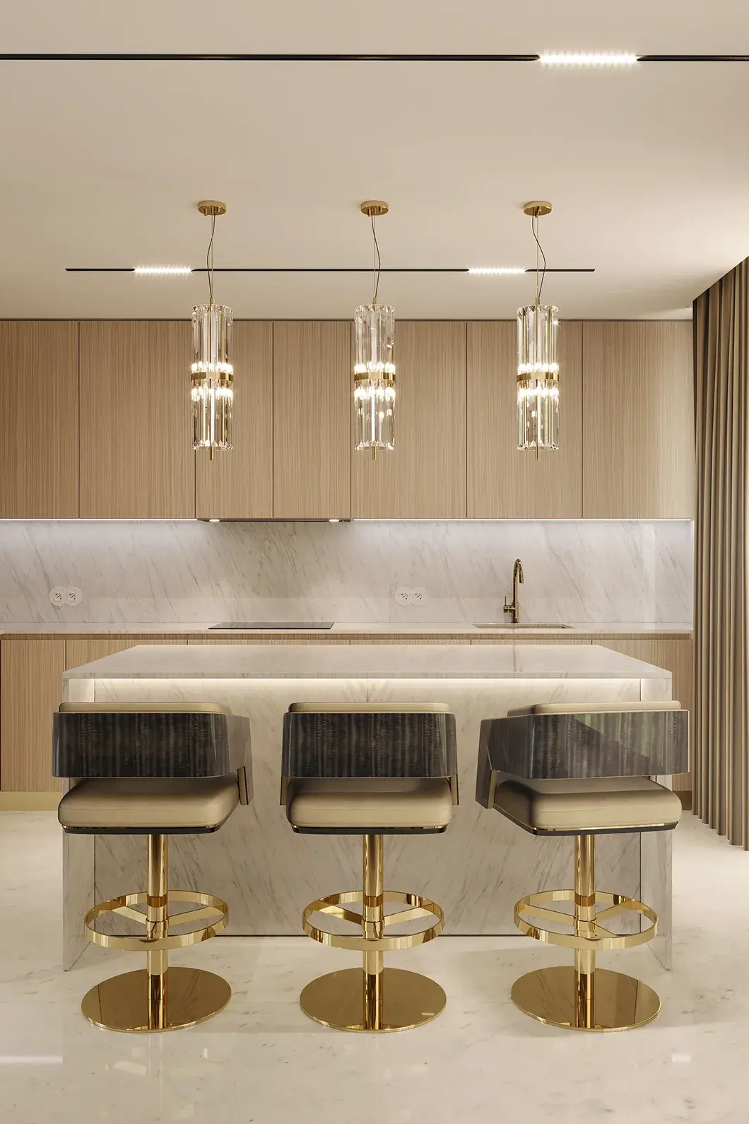 Sedia da Bar Girevole Crown - 2