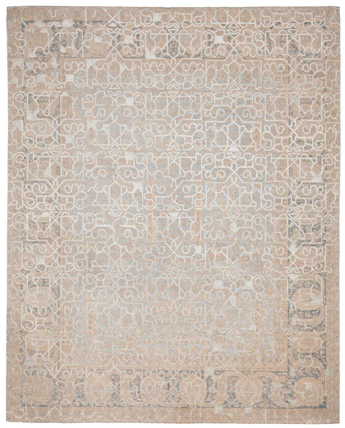 Tappeto Tabriz Wooster Hayat 1 Azzurro Argento
