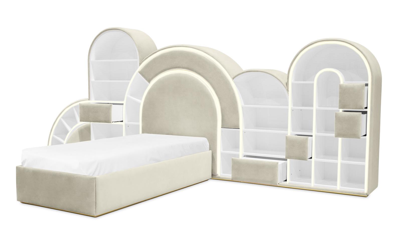 Letto Per Bambini Bubblegum Marshmallow Cream