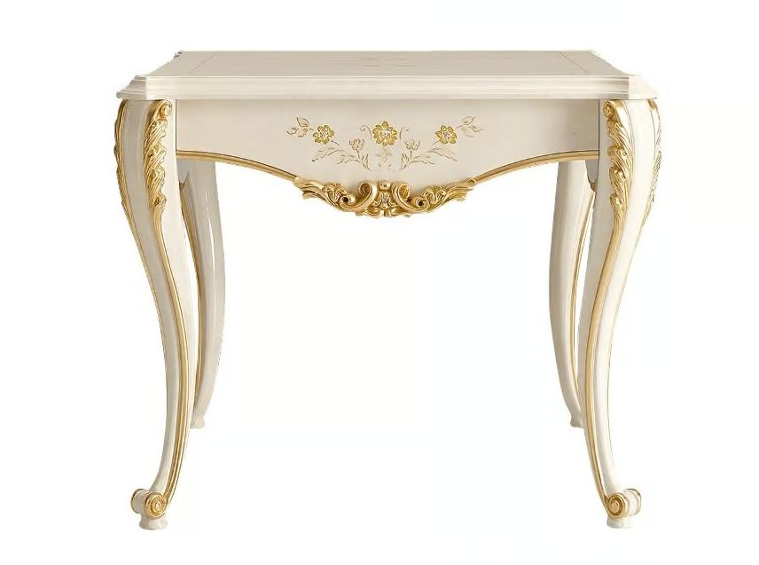 Tavolino Italiano Avorio / Oro