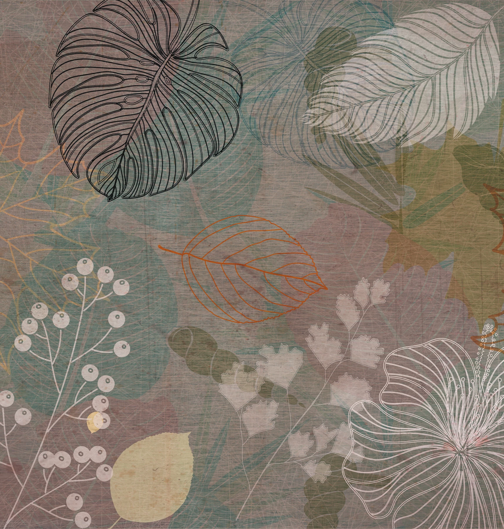 Carta da parati Autumn Flowers
