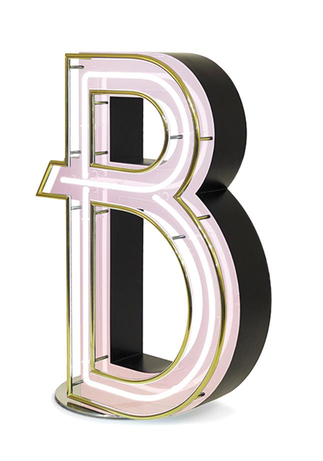 Lettera Luminosa Bold B