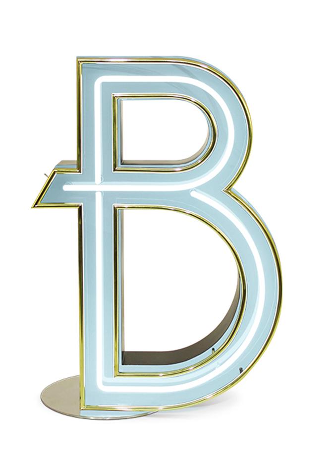 Lettera Luminosa Bold B
