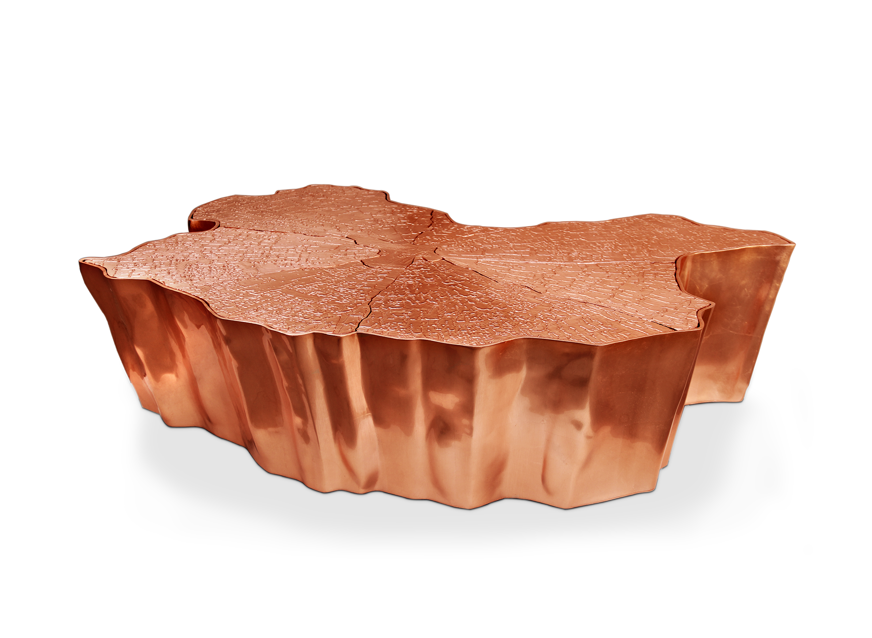 Tavolino da Caffè in Rame Paradise | Dimensioni: L 138 x P 95 x H 36 cm