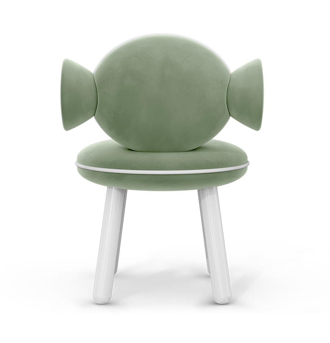 Sedia Per Bambini Lollipop Green Puff