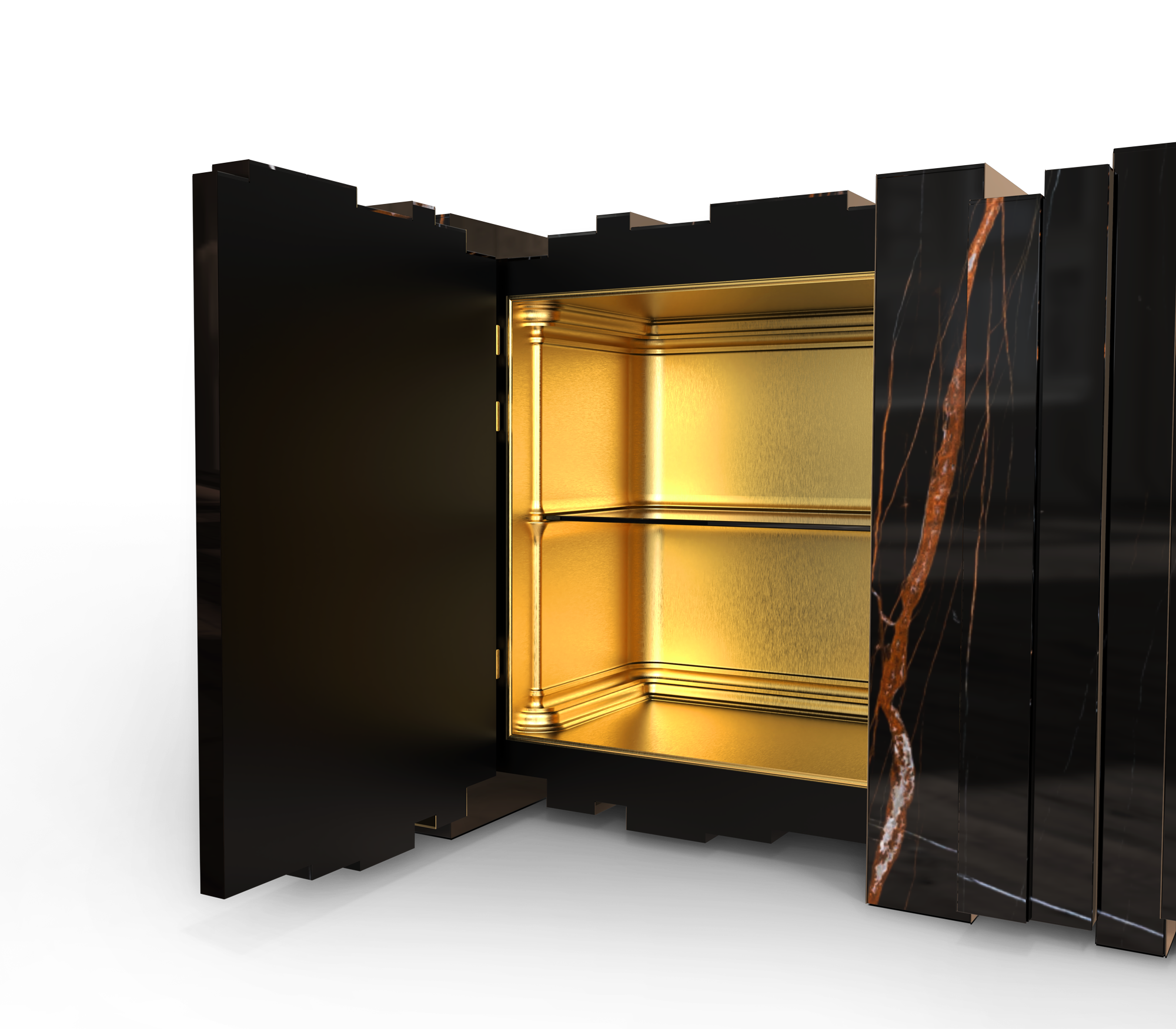 Credenza Nera Vortex