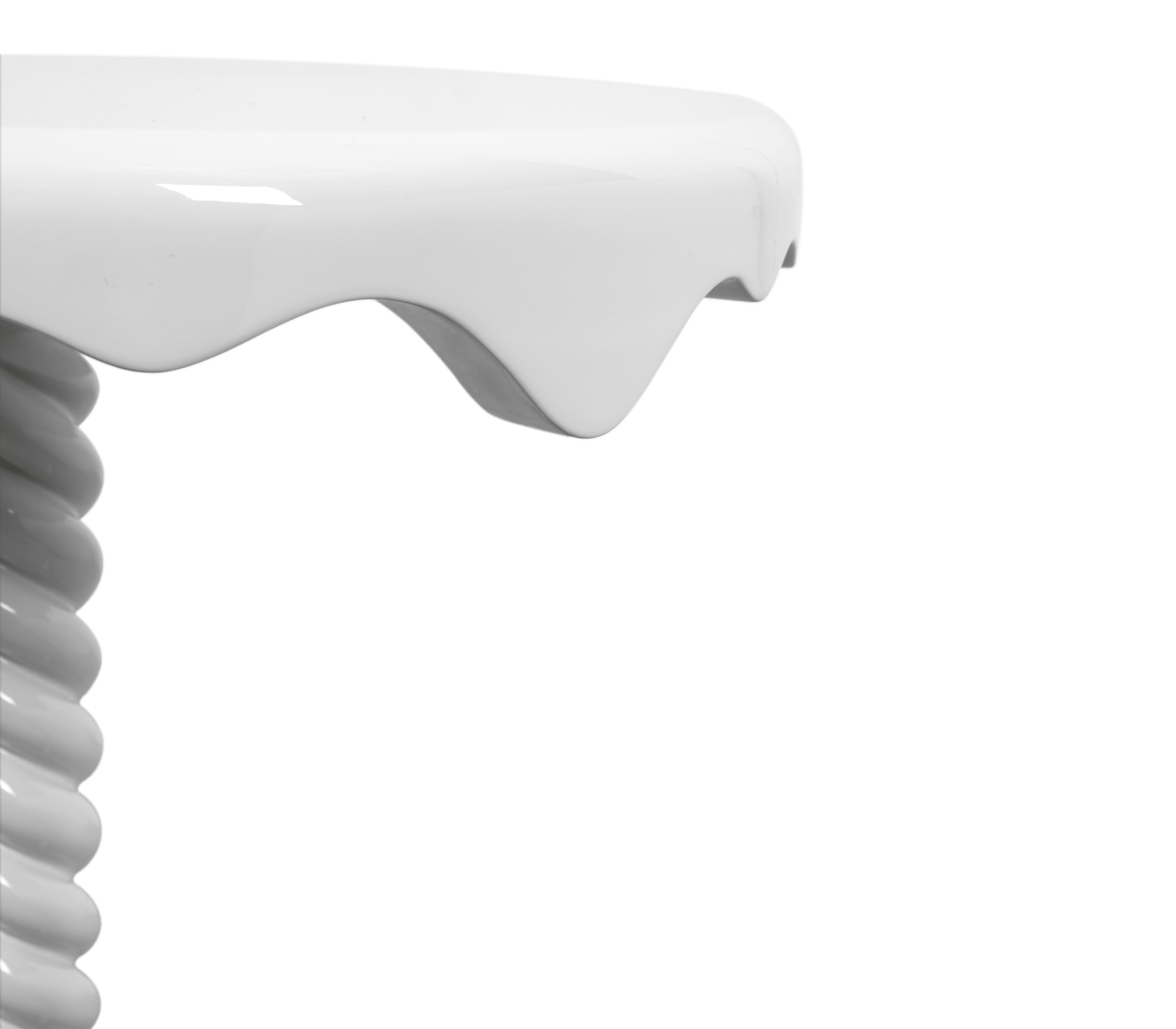 Tavolino Laterale Bianco Perla