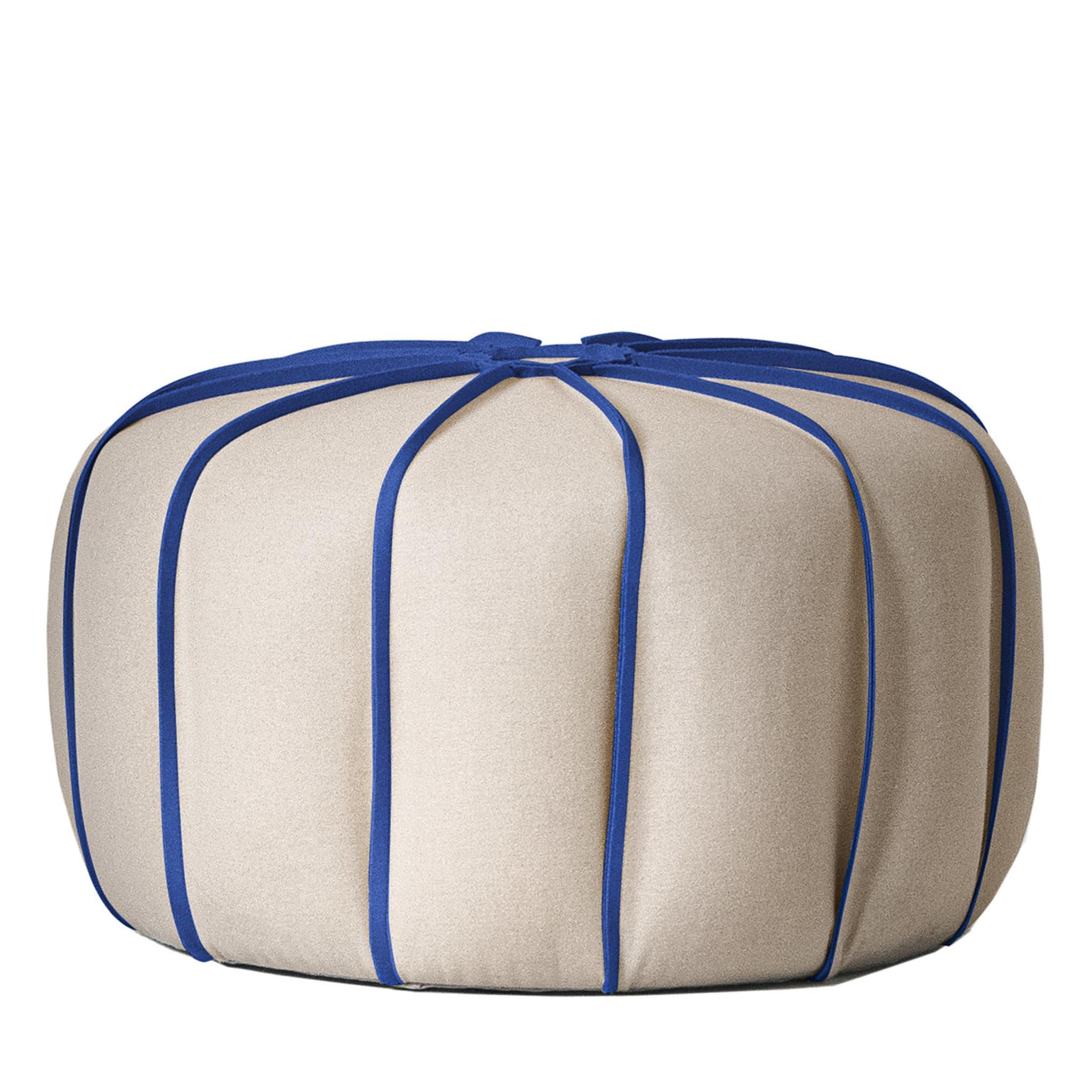 Marrakech Pouf Avorio / Blu