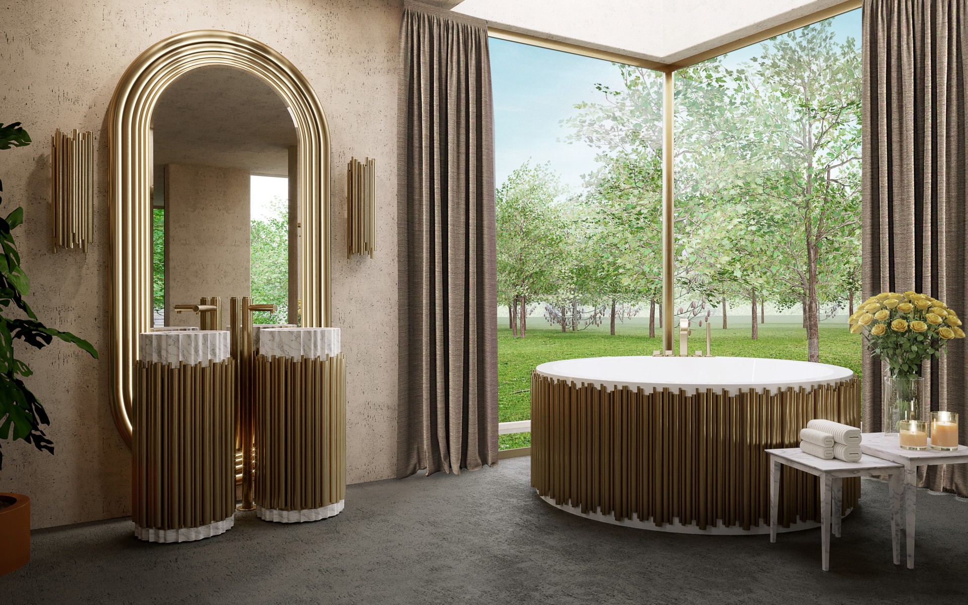 Lavabo A Colonna Melody - 1
