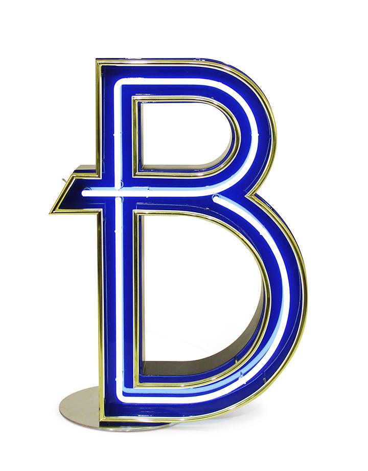 Lettera Luminosa Bold B