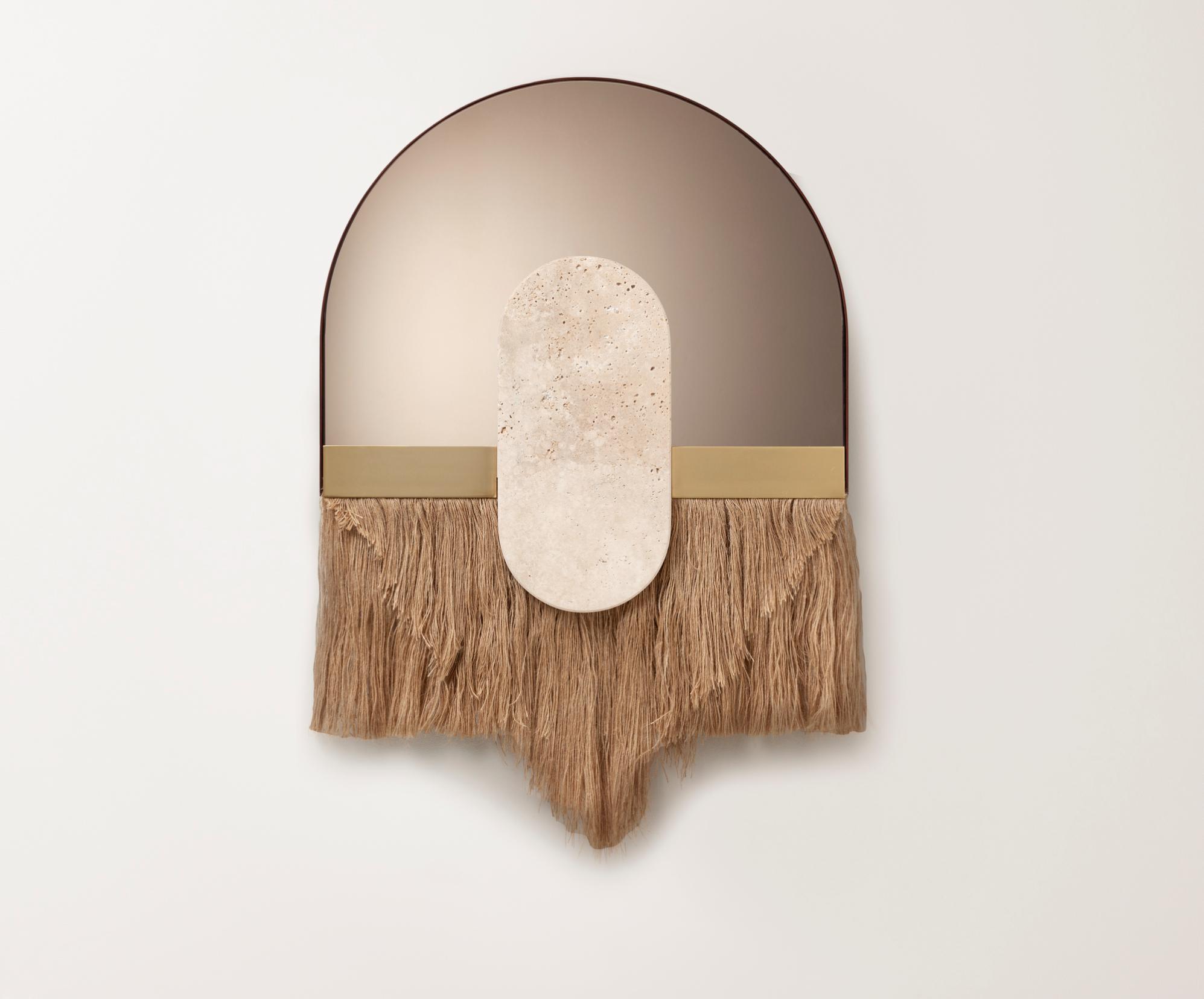 Specchio decorativo da parete Souk Ecru Cream