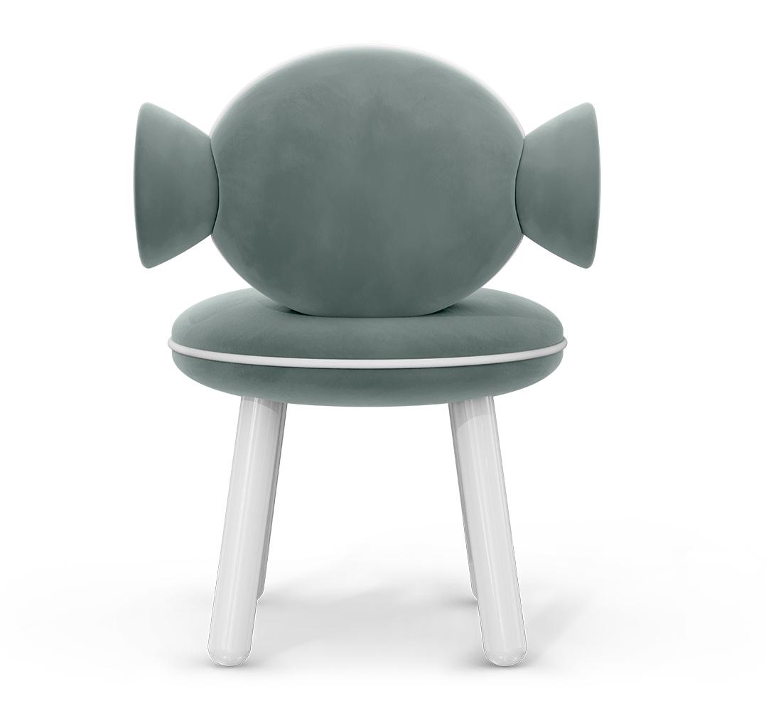 Sedia Per Bambini Lollipop Blue Puff