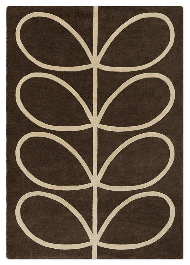 Giant Linear Stem Walnut Tappeto