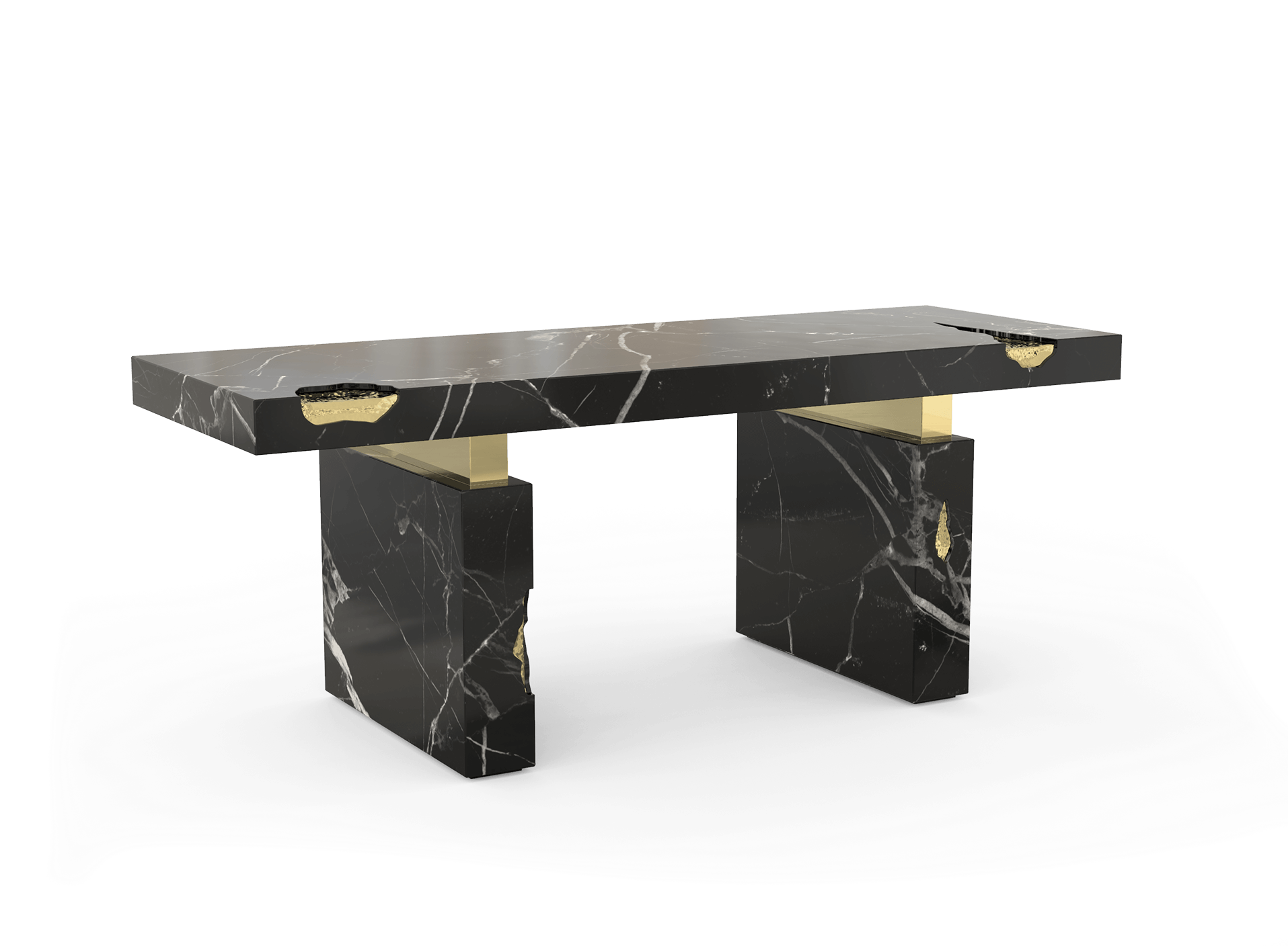 Scrivania in Marmo Nero Marquina Dominion