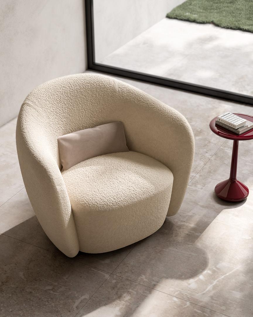 Poltrona Curva Isabel | Rivestimento: Leather type C