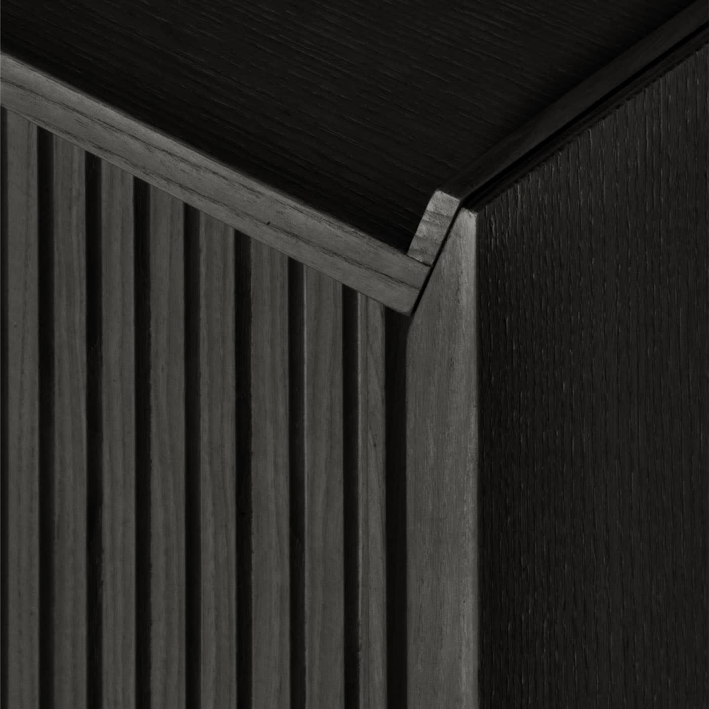 Credenza Alta 2 Ante Nera Sipario