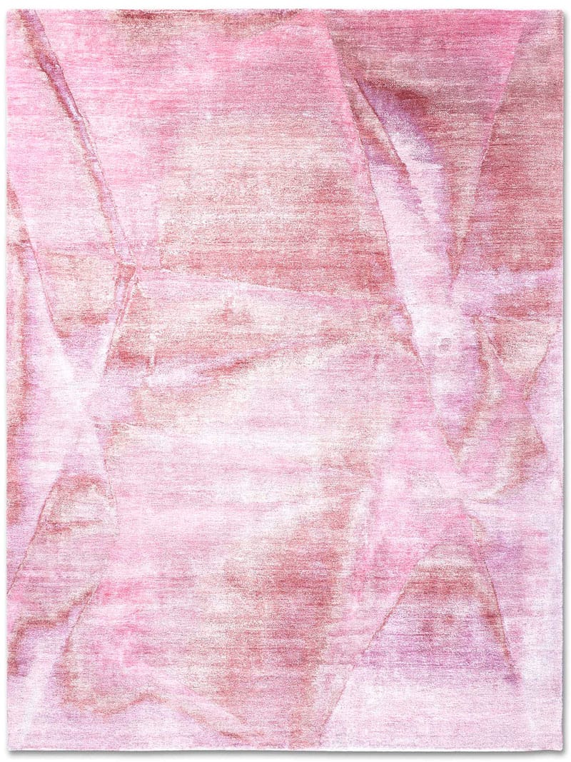Tappeto Annodato Rosa