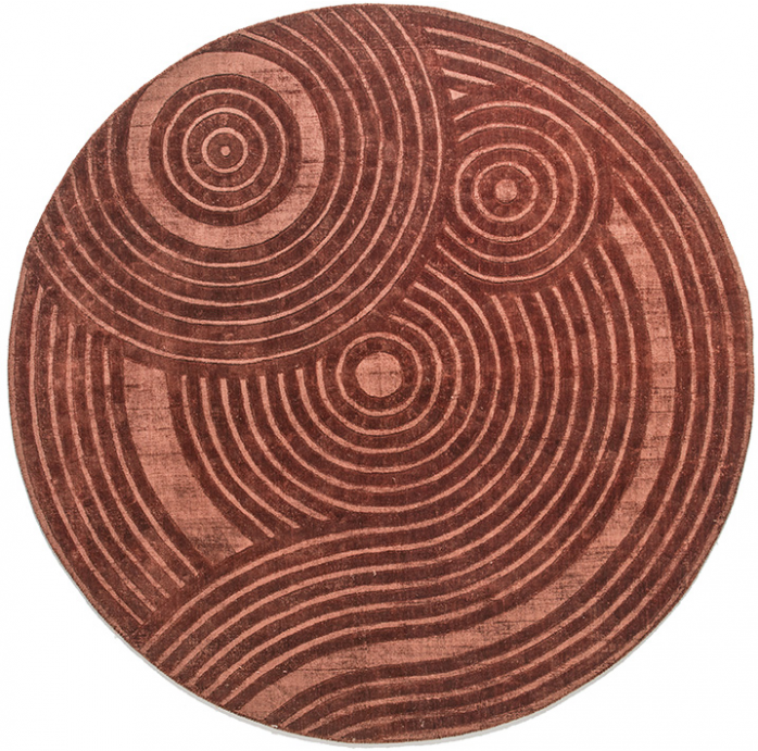 Tappeto Designer Moderno Ruggine | Misura: 200 x 200 cm