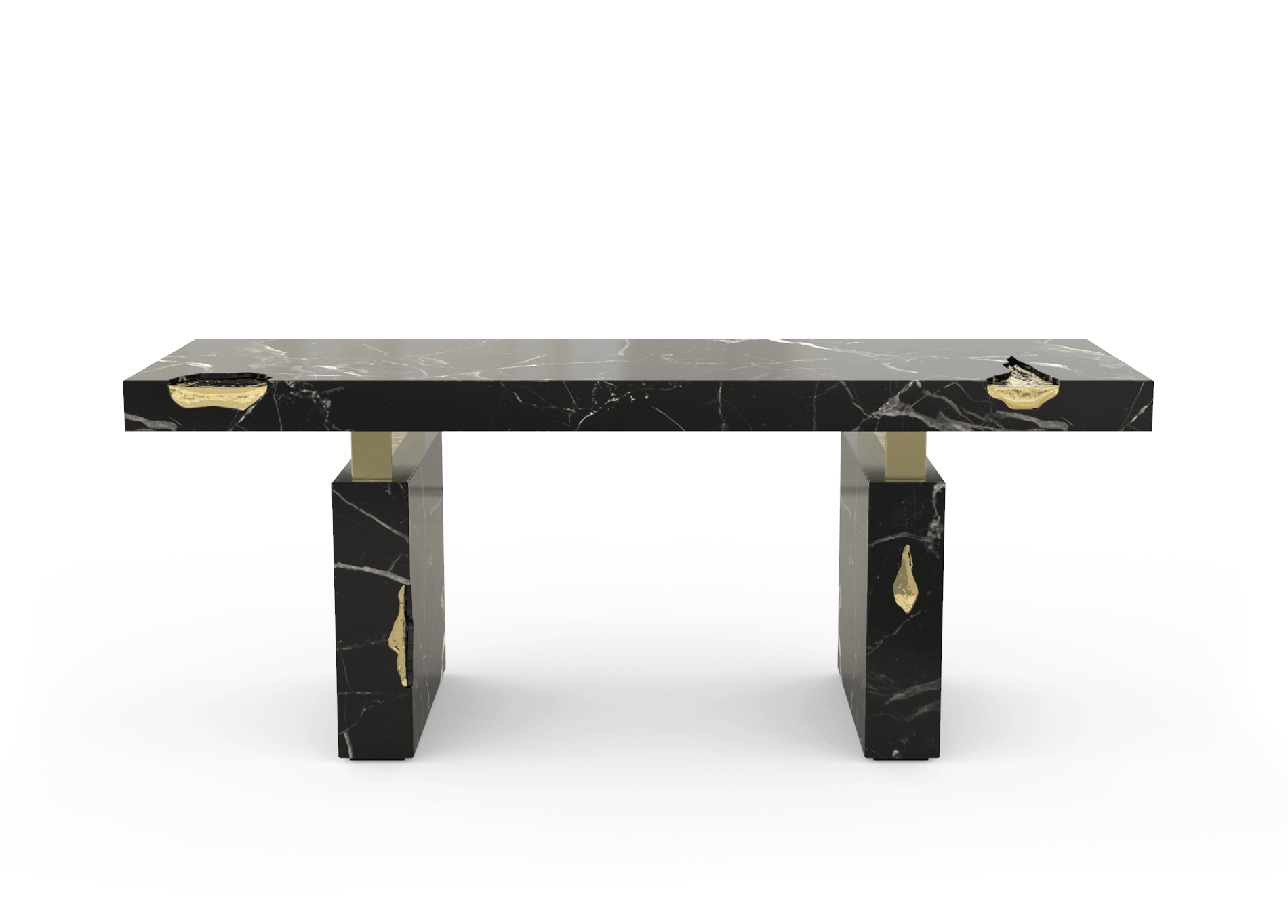 Scrivania in Marmo Nero Marquina Dominion