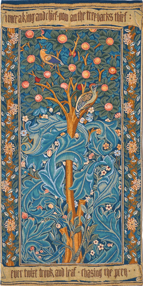 Arazzo Il Picchio con Pergamena, William Morris