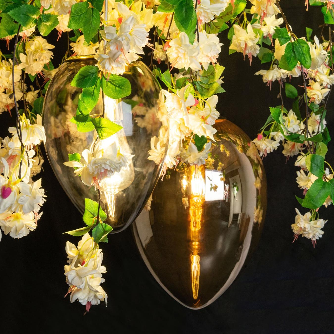 Lampadario Crystal Egg Cascade
