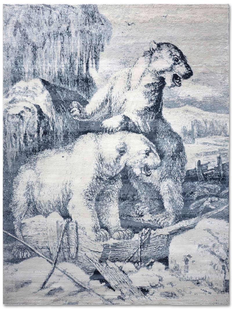 Tappeto Tessuto Orso Polare