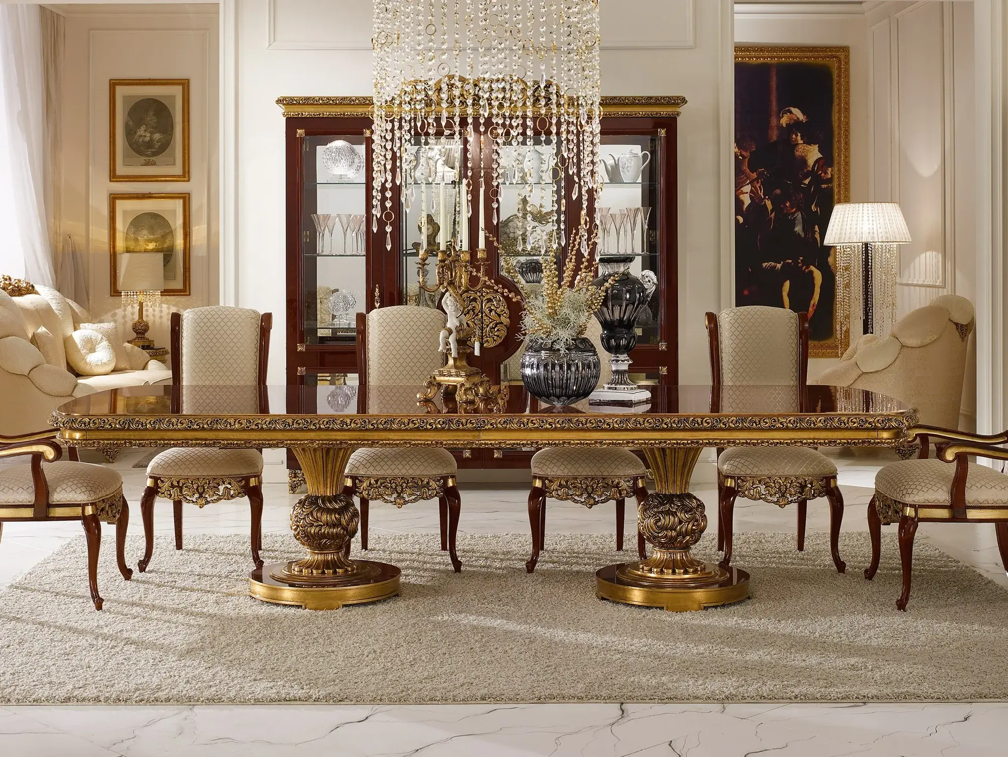 Tavolo da Pranzo Classico Elegance | Configurazione: Fisso