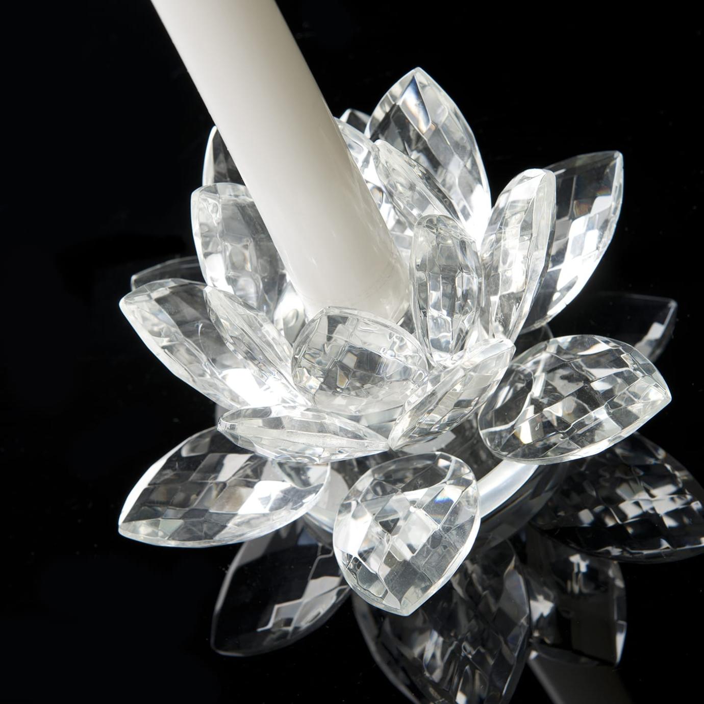Portacandele Lotus Crystal