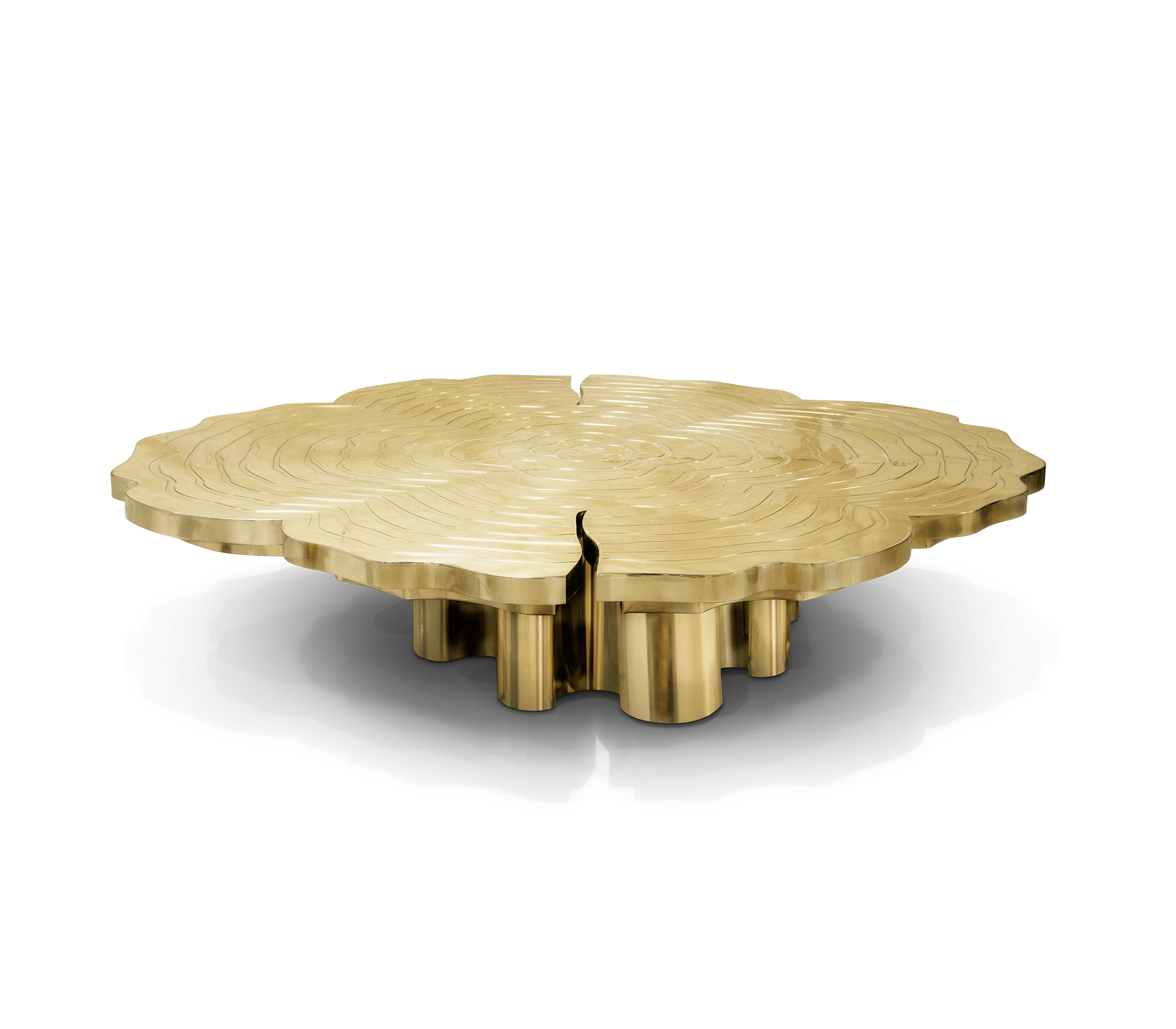 Set Tavolini da Caffè Fortuna Oro (3 Pezzi)