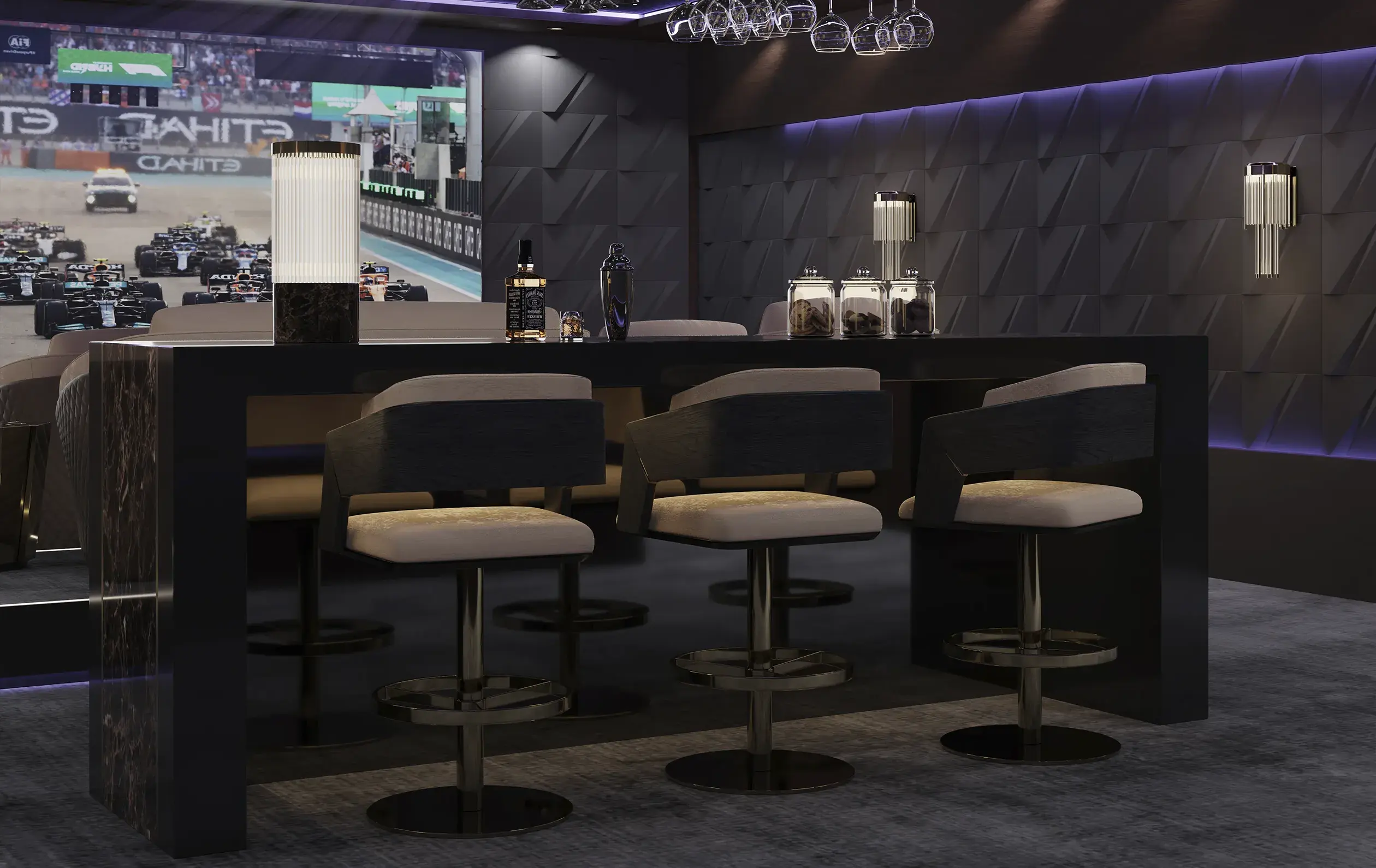 Sedia da Bar Girevole Crown - 1